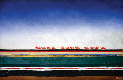 Red Cavalry Riding Kazimir Malevich